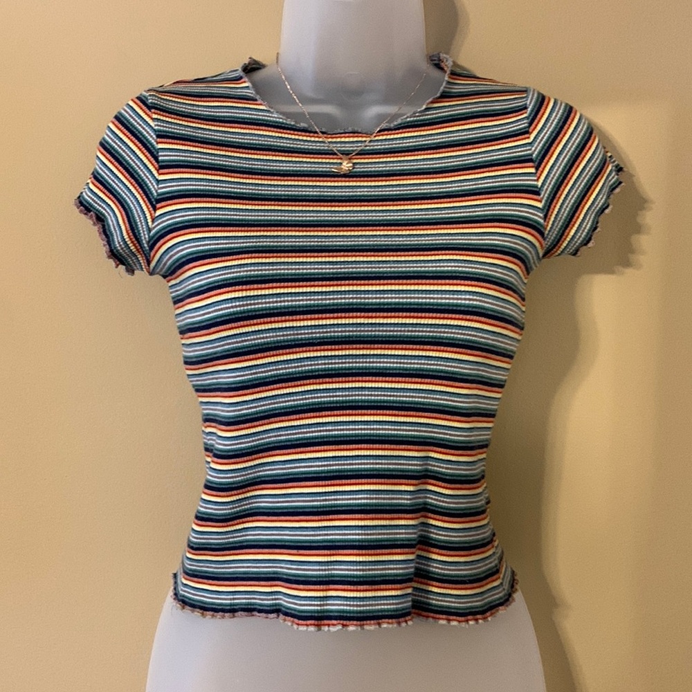 ☀️STRETCHY RAINBOW BRANDY TOP☀️